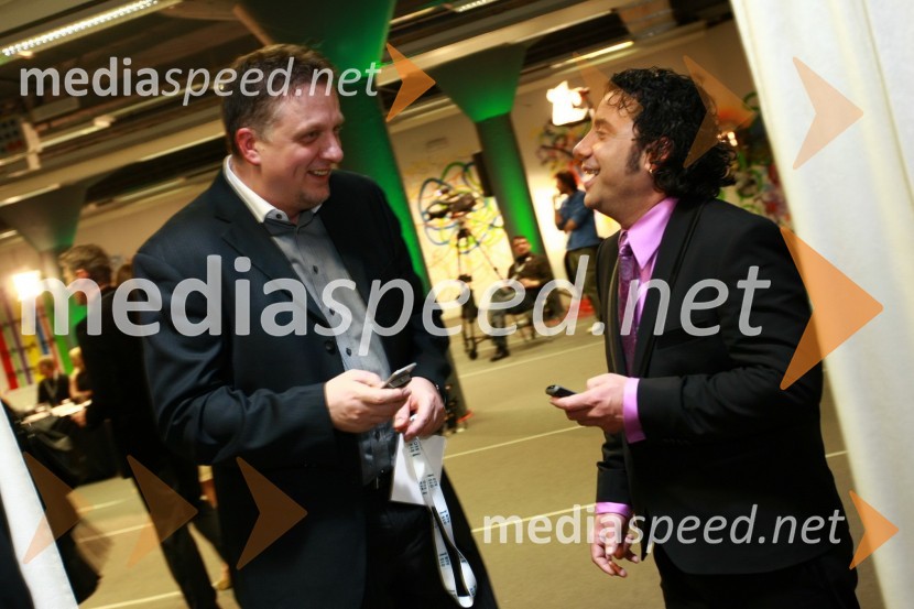 Igor Pirkovič, pomočnik direktorja TV Slovenija in Jože Kontrec, član skupine LangaEMA 2010, finale