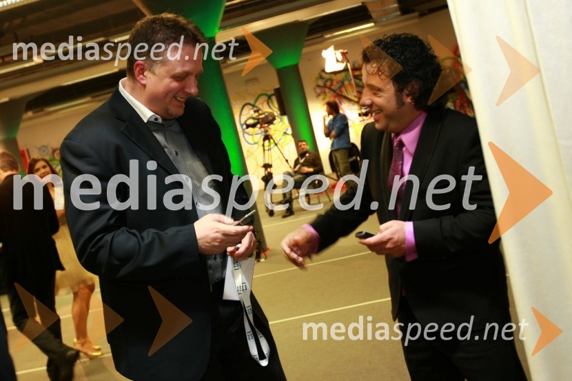 Igor Pirkovič, pomočnik direktorja TV Slovenija in Jože Kontrec, član skupine LangaEMA 2010, finale