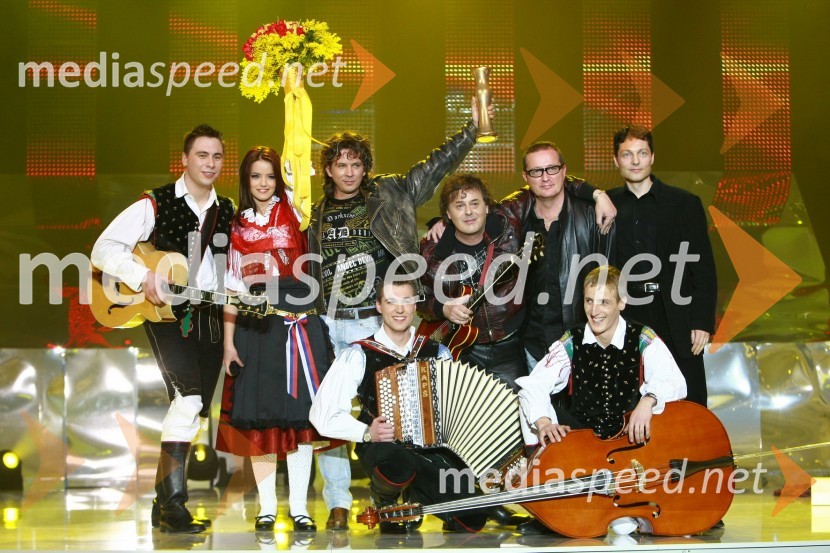 Ansambel Roka Žlindre in skupina Kalamari, Marino Legovič, avtor glasbe ter Leon Oblak, avtor besedila - zmagovalci Eme 2010EMA 2010, finale