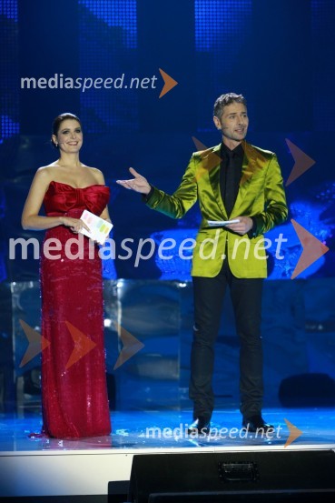 Bernarda Žarn in Ivo Kores, voditeljaEMA 2010, predizbor