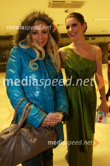 Brigita Šuler, pevka in Bernarda Žarn, voditeljicaEMA 2010, predizbor