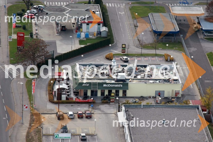 Mc Donalds, PetrolSlovenija iz zraka