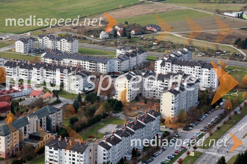 Naselje Borova vas MariborSlovenija iz zraka