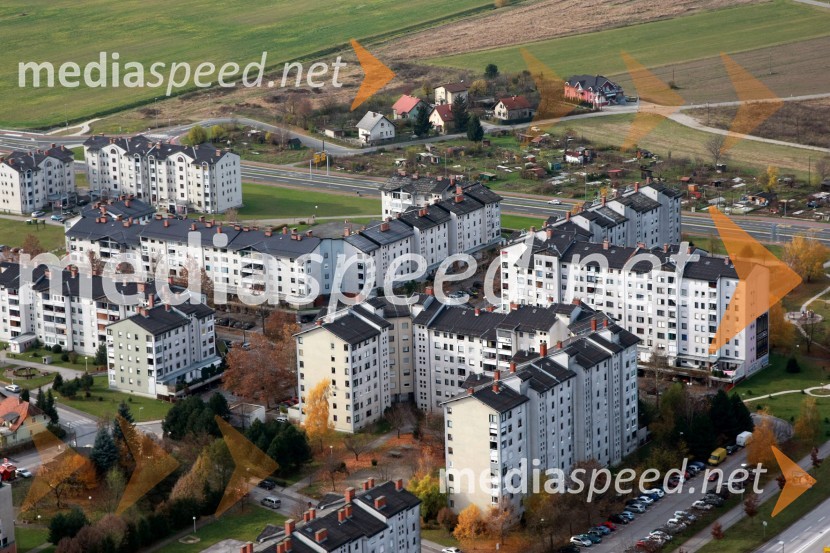 Naselje Borova vas MariborSlovenija iz zraka