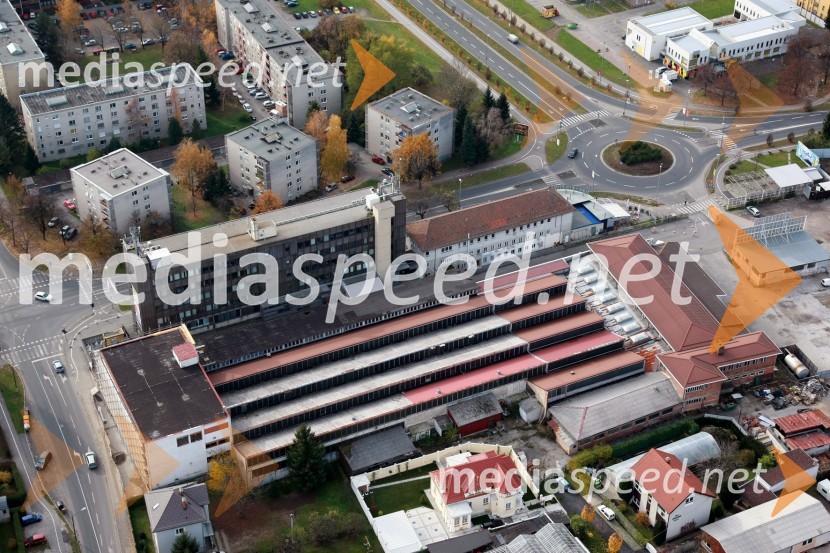 Meltal Maribor, ŠTUK Maribor, Koroška cestaSlovenija iz zraka