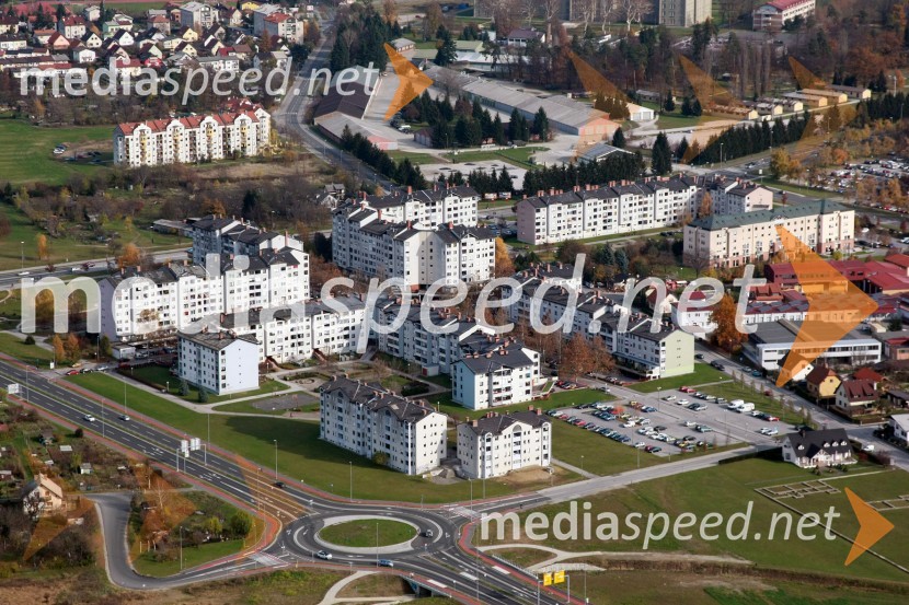 Naselje Borova vas MariborSlovenija iz zraka