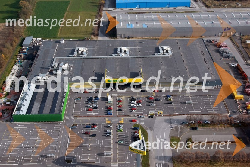 Trgovski center Merkur MariborSlovenija iz zraka