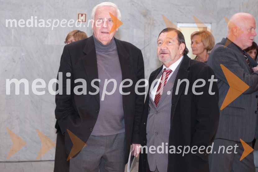 Jernej Novak, dramaturg in Sergej Ferrari, igralecStriček Vanja, premiera v SNG Nova Gorica