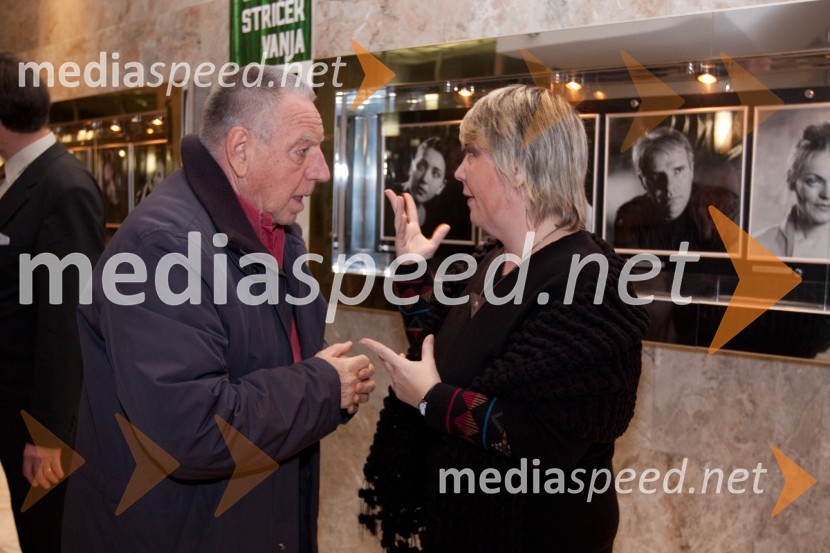 Dušan Jovanovič, režiser in Ira Ratej, umetniški vodja SNG Nova GoricaStriček Vanja, premiera v SNG Nova Gorica