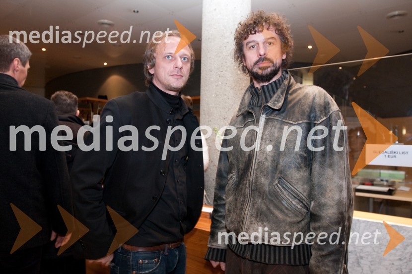 Aleš Čar, pisatelj, urednik in prevajalec in Jan Cvitkovič, režiserStriček Vanja, premiera v SNG Nova Gorica