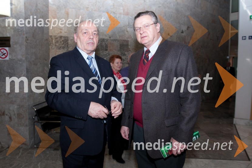 Sergej Pelhan, nekdanji direktor SNG Nova Gorica in Dušan Mlakar, režiserStriček Vanja, premiera v SNG Nova Gorica