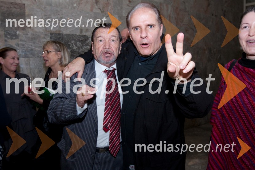 Sergej Ferrari, igralec in Milan Vodopivec, igralecStriček Vanja, premiera v SNG Nova Gorica