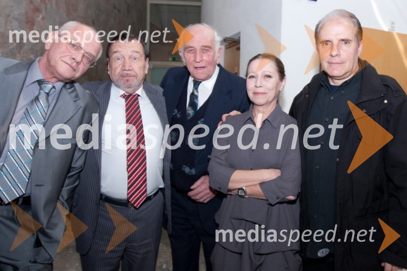 Bine Matoh, igralec, Sergej Ferrari, igralec, Tone Šolar, igralec, Mira Lampe Vujičić, igralka in Milan Vodopivec, igralecStriček Vanja, premiera v SNG Nova Gorica