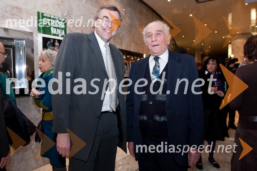 Borut Bašin, odnosi z javnostjo SNG NG in Tone Šolar, igralecStriček Vanja, premiera v SNG Nova Gorica