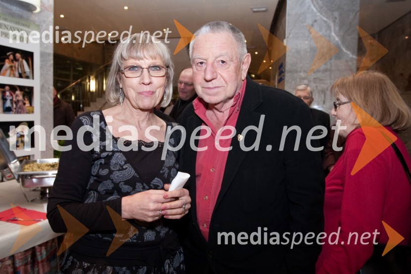 Minu Kjuder, igralka in dobitnica Borštnikovega prstana 2009 in Dušan Jovanovič, režiserStriček Vanja, premiera v SNG Nova Gorica