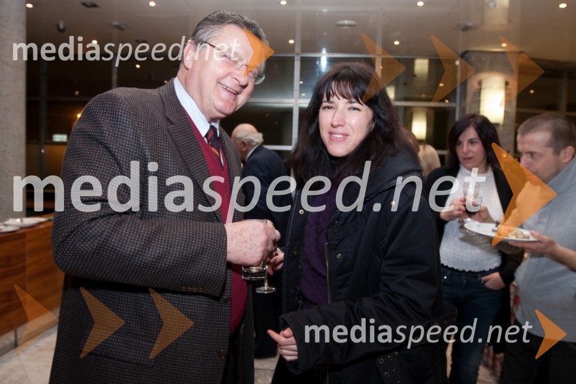 Dušan Mlakar, režiser in Anja Medved, filmarkaStriček Vanja, premiera v SNG Nova Gorica