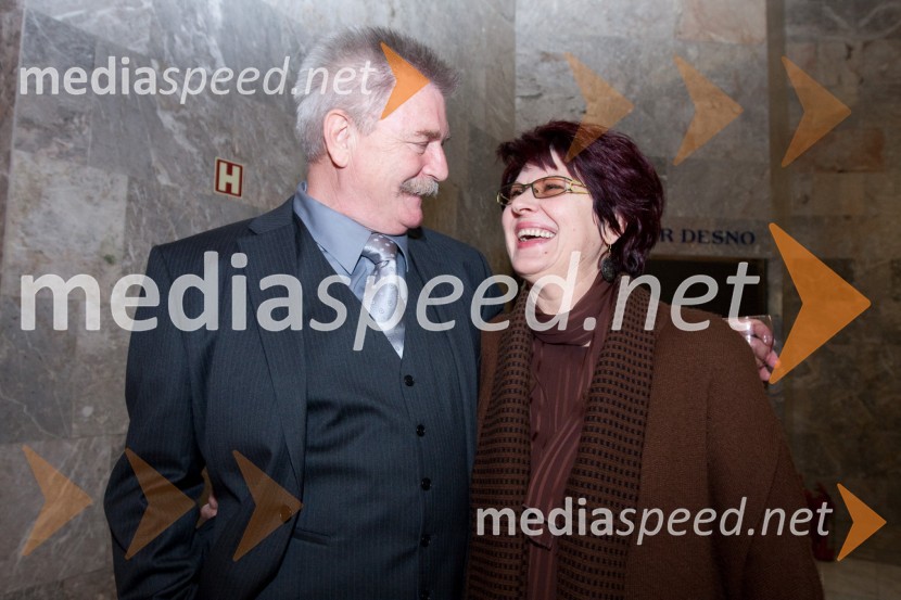 Branko Ličen, igralec in soproga SlavicaStriček Vanja, premiera v SNG Nova Gorica