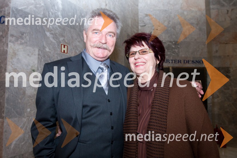 	Branko Ličen, igralec in soproga SlavicaStriček Vanja, premiera v SNG Nova Gorica