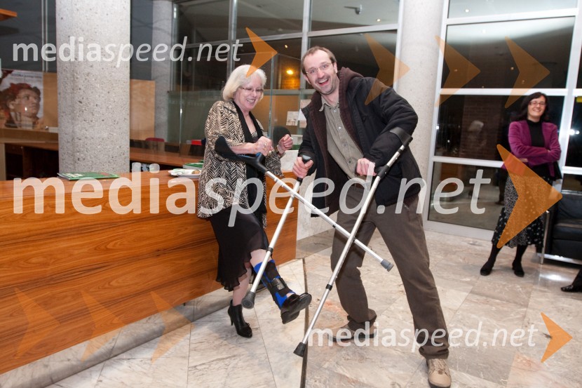 Teja Glažar, igralka in Blaž Valič, igralecStriček Vanja, premiera v SNG Nova Gorica