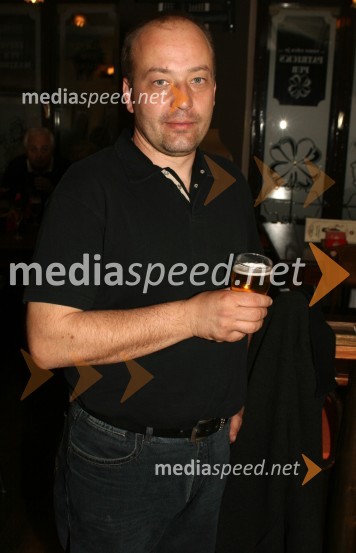 Boštjan Protner, direktor Radia enaPatricks Pub, otvoritev prenovljenega lokala