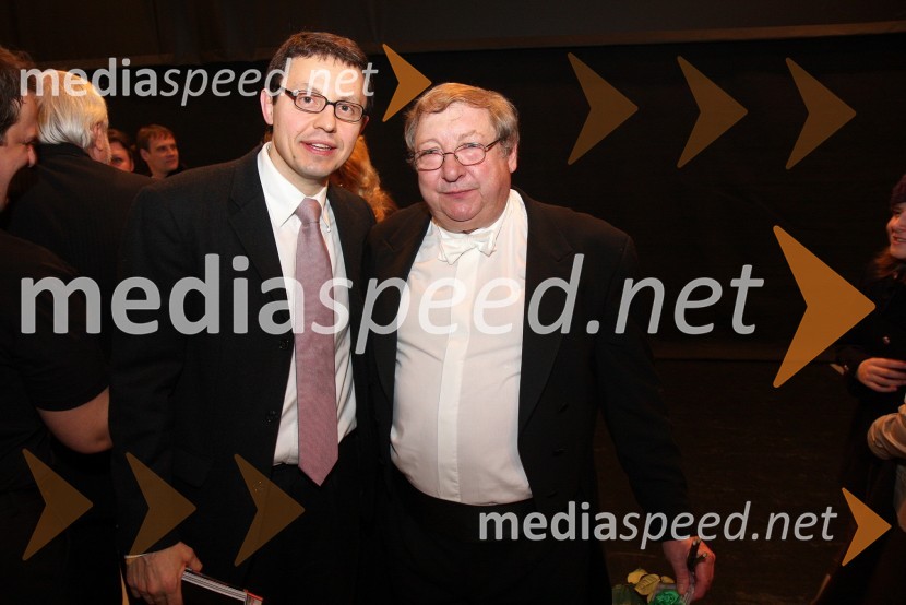 Janko Kastelic, dirigent ter umetniški vodja Opere in baleta SNG Maribor ter Claude Schnitzler, dirigentWerther, premiera opere v SNG Maribor
