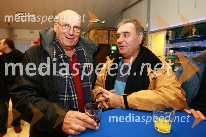 Ivo Daneu, košarkarska legenda in Bojan Budja, odgovorni urednik tednika Vestnik11. Nesov veleslalom