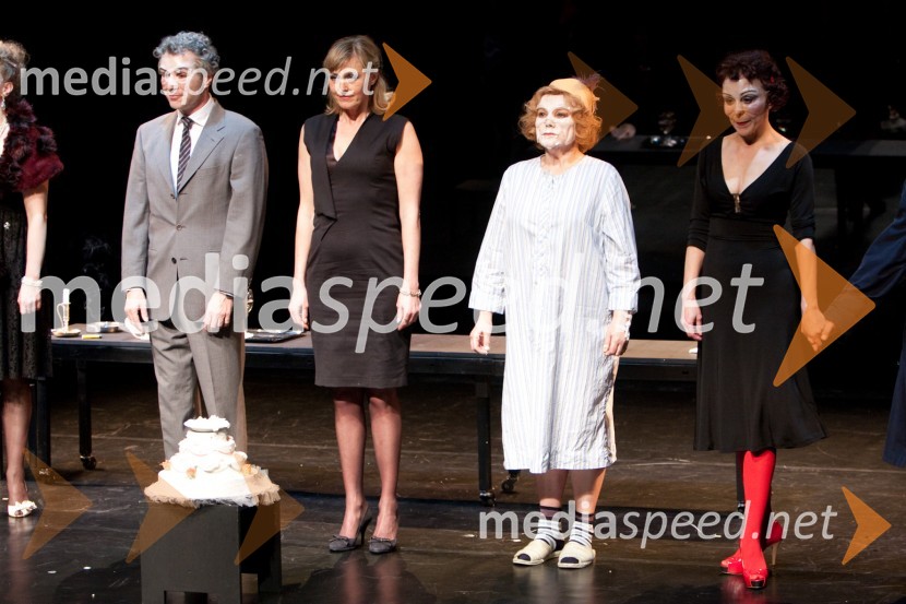 Milan Štefe, igralec, Judita Zidar, igralka, Stannia Boninsegna, igralka in Mirjam Korbar Žlajpah, igralkaDrama o Mirjani in tistih okrog nje