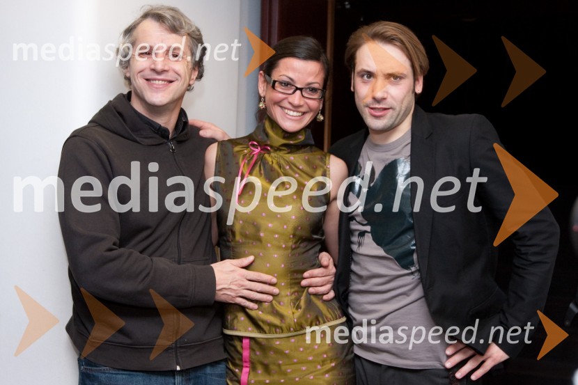 Milan Štefe, igralec, Simona Belle, služba za stike z javnostmi MGL in Rok Kunaver, igralecDrama o Mirjani in tistih okrog nje