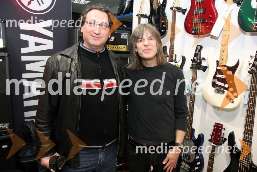 Žarko Jankovič, kitarist in Mike Stern, jazz kitaristMike Stern, jazz klinika v Mariboru