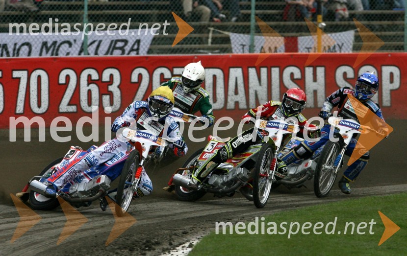 Jason Crump (Avstralija), Leigh Adams (Avstralija), Antonio Lindback (Švedska) in Bjarne Pedersen (Danska)SPEEDWAY GRAND PRIX, VN Evrope 2006, dirka