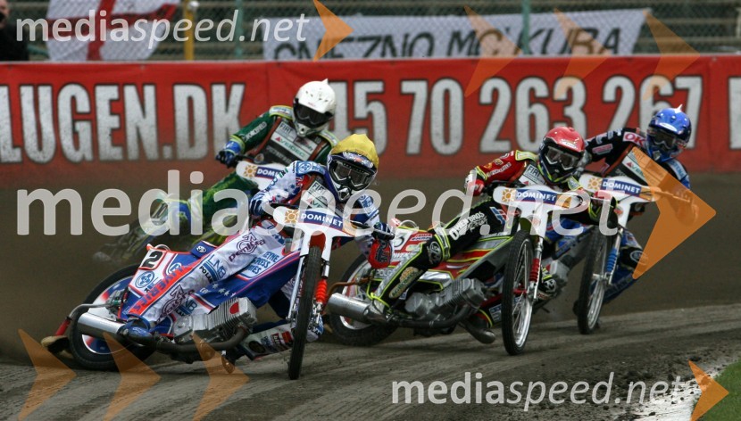 Jason Crump (Avstralija), Leigh Adams (Avstralija), Antonio Lindback (Švedska) in Bjarne Pedersen (Danska)SPEEDWAY GRAND PRIX, VN Evrope 2006, dirka