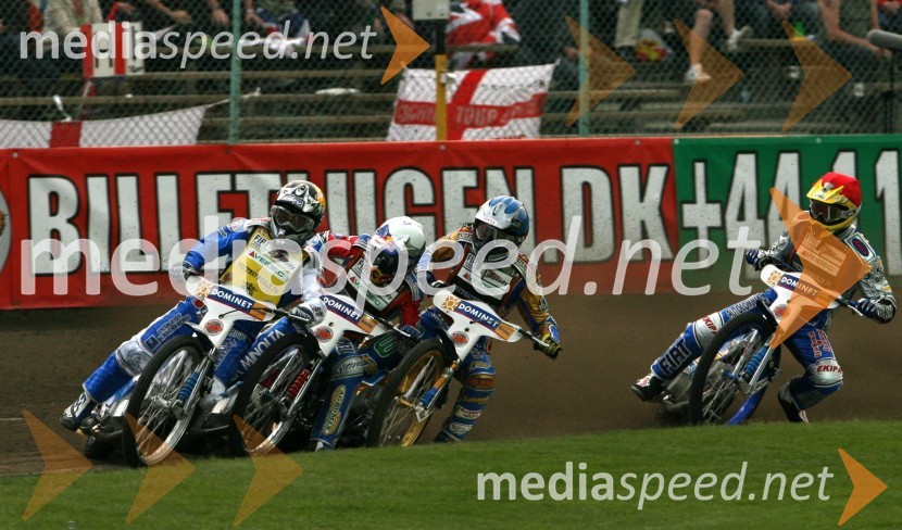 Nicki Pedersen (Danska),Jaroslaw Hampel (Poljska),Tony Rickardsson (Švedska) in Matej Žagar (Slovenija)SPEEDWAY GRAND PRIX, VN Evrope 2006, dirka
