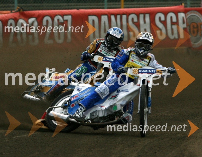 Nicki Pedersen (Danska) in Tony Rickardsson (Švedska)SPEEDWAY GRAND PRIX, VN Evrope 2006, dirka