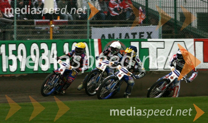 Scott Nicholls (Velika Britanija),Bjarne Pedersen (Danska),Matej Žagar (Slovenija) Piotr Protasiewicz (Poljska)SPEEDWAY GRAND PRIX, VN Evrope 2006, dirka