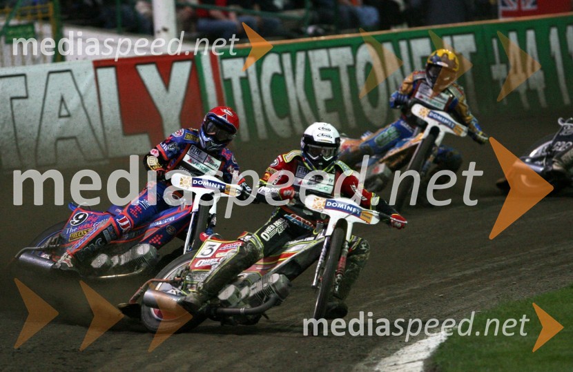 Leigh Adams (Avstralija) in Scott Nicholss (Velika Britanija)SPEEDWAY GRAND PRIX, VN Evrope 2006, dirka