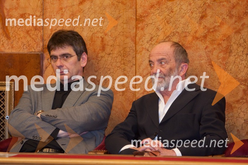 prof. dr. Marko Stabej, Filozofska fakulteta in prof. dr. Vladimir Pogačnik, Filozofska fakultetaPromocija doktorjev znanosti na Univerzi v Ljubljani