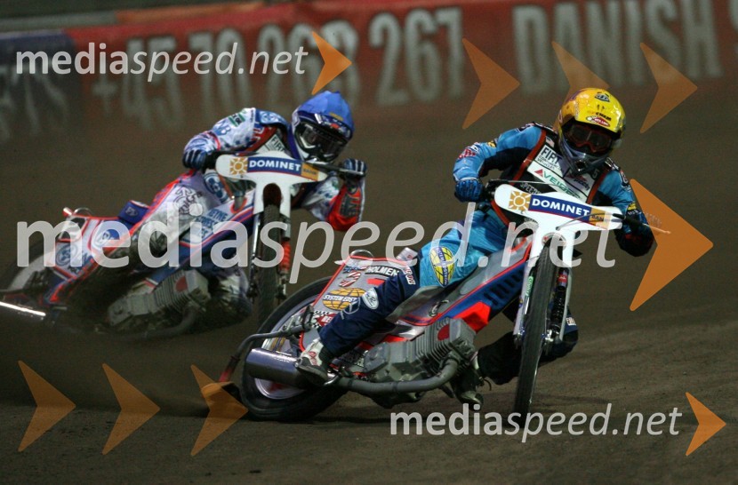 Greg Hancock (ZDA) in Jason Crump (Avstralija)SPEEDWAY GRAND PRIX, VN Evrope 2006, dirka