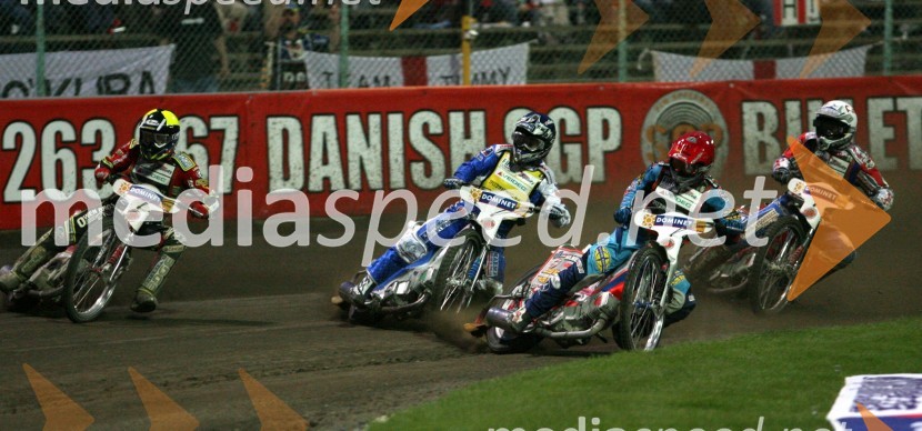 Leigh Adams (Avstralija),Nicki Pedersen (Danska),Greg Hancock (ZDA) in  Piotr Protasiewicz (Poljska)SPEEDWAY GRAND PRIX, VN Evrope 2006, dirka