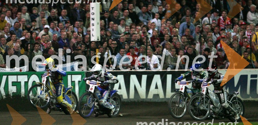 Lee Richardson (Velika Britanija),Antonio Lindbäck (Švedska),Matej Žagar (Slovenija) in Andreas Jonsson (Švedska)
SPEEDWAY GRAND PRIX, VN Evrope 2006, dirka