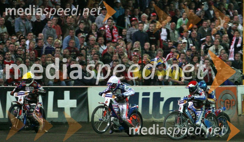 Niels Kristian Iversen (Danska),Jason Crump (Avstralija),Janusz Kolodziej (Poljska) in Jaroslaw Hampel (Poljska)SPEEDWAY GRAND PRIX, VN Evrope 2006, dirka