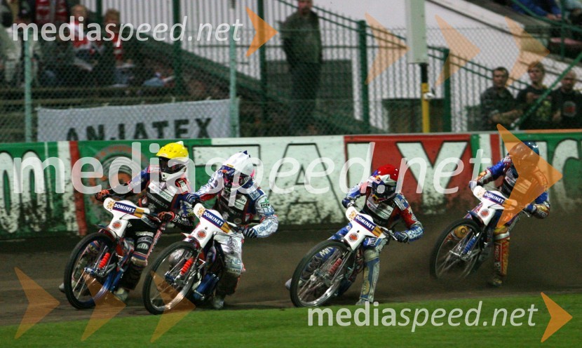 Niels Kristian Iversen (Danska),Jason Crump (Avstralija),Janusz Kolodziej (Poljska) in Jaroslaw Hampel (Poljska)SPEEDWAY GRAND PRIX, VN Evrope 2006, dirka