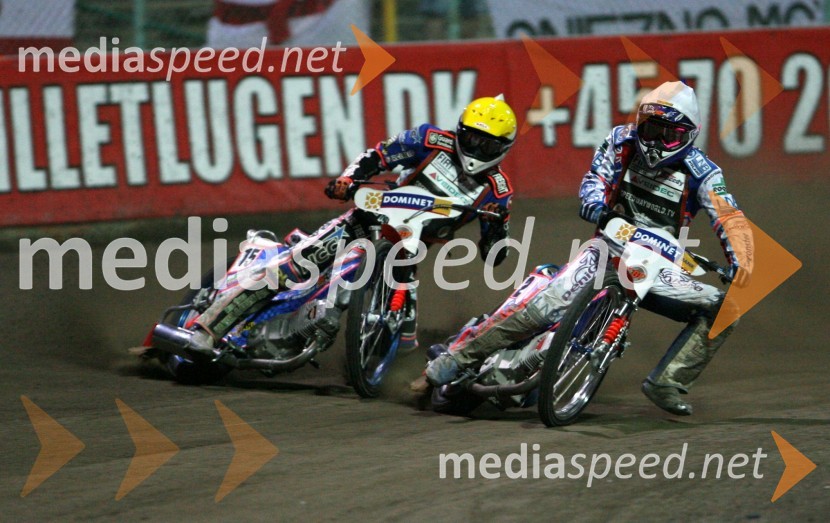Niels Kristian Iversen (Danska) in Jason Crump (Avstralija)
SPEEDWAY GRAND PRIX, VN Evrope 2006, dirka