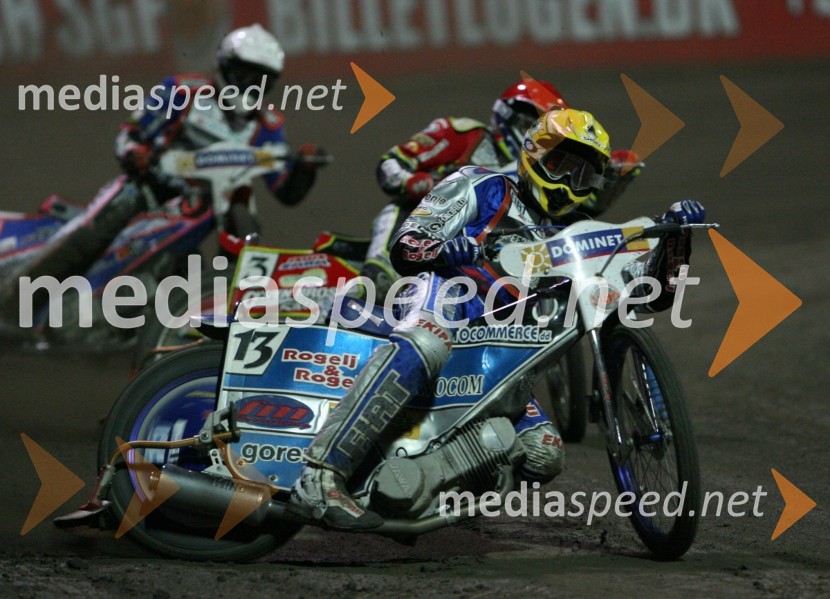 Matej Žagar (Slovenija) in Leigh Adams (Avstralija)SPEEDWAY GRAND PRIX, VN Evrope 2006, dirka