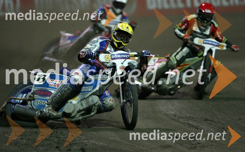 Matej Žagar (Slovenija) in Leigh Adams (Avstralija)SPEEDWAY GRAND PRIX, VN Evrope 2006, dirka