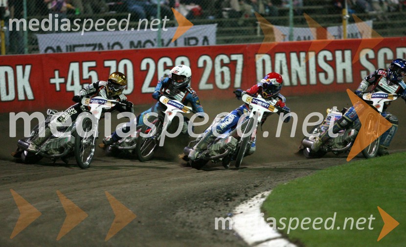 Jaroslaw Hampel (Poljska), Lee Richardson (Velika Britanija),Greg Hancock (ZDA) in Bjarne Pedersen (Danska)SPEEDWAY GRAND PRIX, VN Evrope 2006, dirka