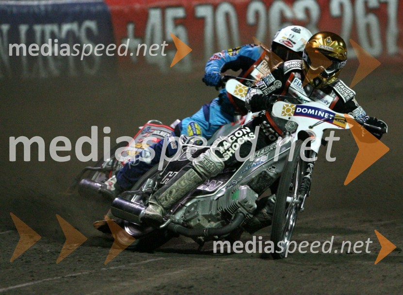 Lee Richardson (Velika Britanija) in Greg Hancock (ZDA)SPEEDWAY GRAND PRIX, VN Evrope 2006, dirka