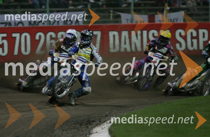 Nicki Pedersen (Danska),Krzysztof Kasprzak (Poljska),Scott Nicholls (Velika Britanija)SPEEDWAY GRAND PRIX, VN Evrope 2006, dirka