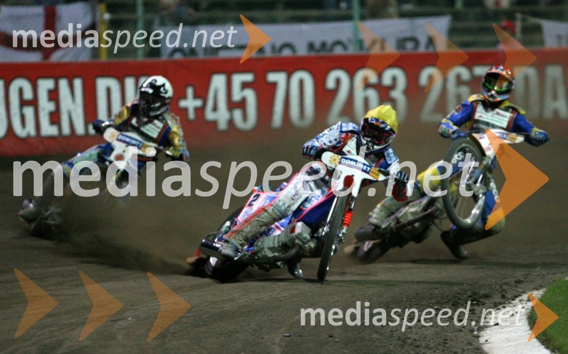 Jason Crump (Avstralija),Tony Rickardsson (Švedska), Andreas Jonsson (Švedska)SPEEDWAY GRAND PRIX, VN Evrope 2006, dirka