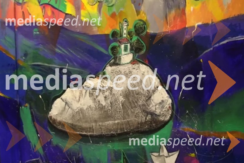 Utrinki iz otvoritve in pogovor z avtorjemOdprtje razstave Nenada Marasovića