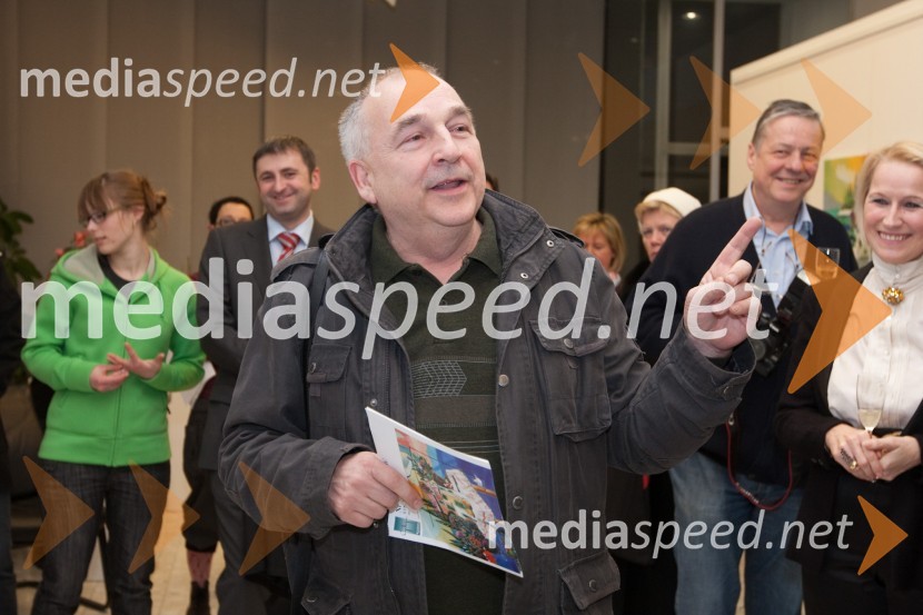 dr. Pavo Zaninovič, veterinarOdprtje razstave Nenada Marasovića